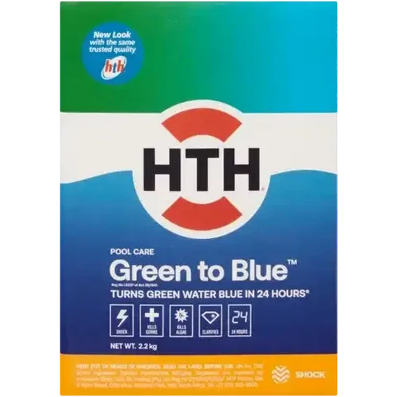 HTH Green to Blue Chlorine Granules 2.2kg