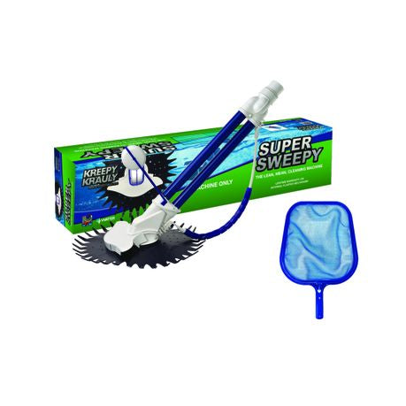 Kreepy Krauly Super Sweepy Automated Pool Cleaner Machine Bundle